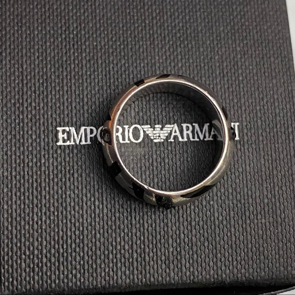 Emporio Armani silver zebra ring - Picture 2 of 6